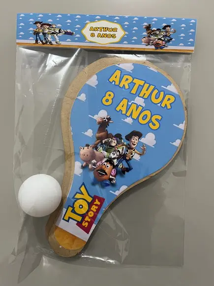 Kit Raquete para Ping Pong Personalizada Toy Story