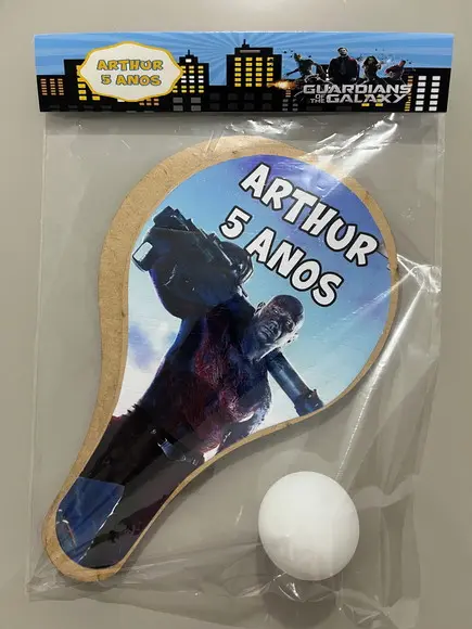 Kit Raquete para Pingpong Personalizada Guardiões da Galáxia