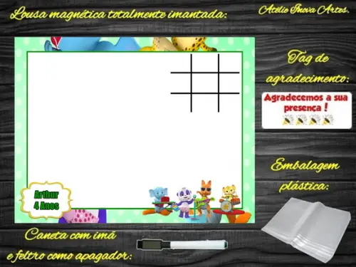 Lousa Magnética + J.v Festa da Palavras com Embalagem