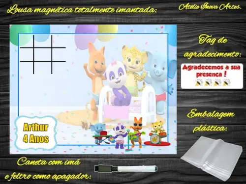 Lousa Magnética + J.v Festa da Palavras com Embalagem