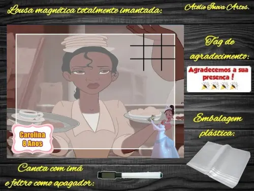 Lousa Magnética + J.v Princesa e o Sapo com Embalagem