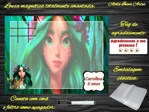 Lousa Magnética + Jogo da Velha Mavka com Embalagem