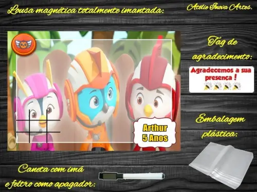 Lousa Magnética + Jogo da Velha Top Wing com Embalagem