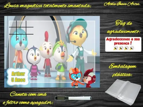Lousa Magnética + Jogo da Velha Top Wing com Embalagem
