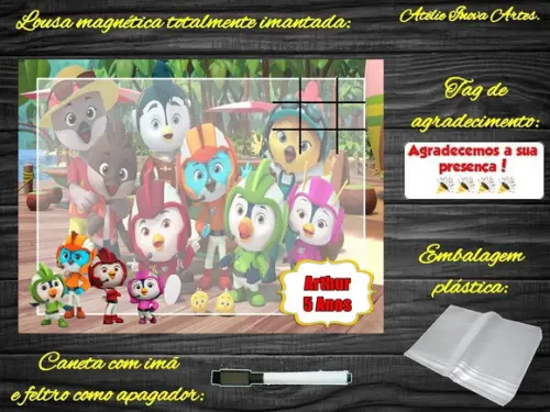 Lousa Magnética + Jogo da Velha Top Wing com Embalagem