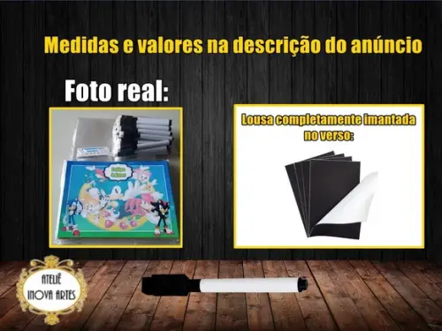 Lousa Magnética 3 Palavrinhas com Embalagem