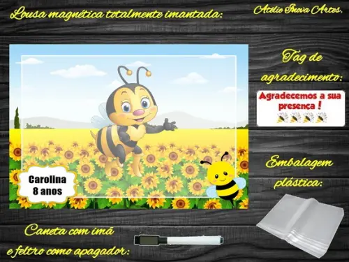 Lousa Magnética Abelinha com Embalagem