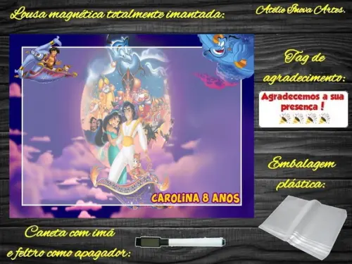 Lousa Magnética Aladdin com Embalagem