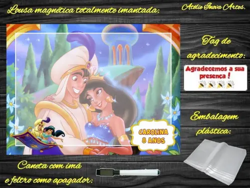 Lousa Magnética Aladdin com Embalagem