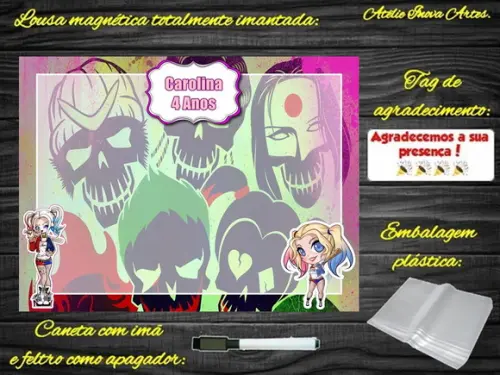 Lousa Magnética Arlequina com Embalagem