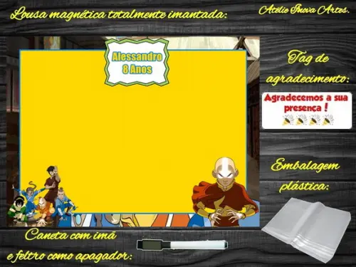 Lousa Magnética Avatar com Embalagem