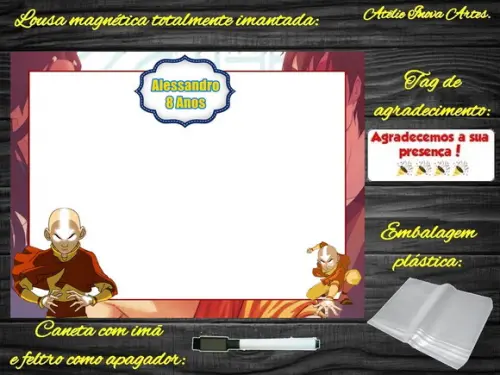Lousa Magnética Avatar com Embalagem