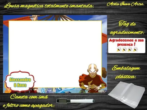 Lousa Magnética Avatar com Embalagem