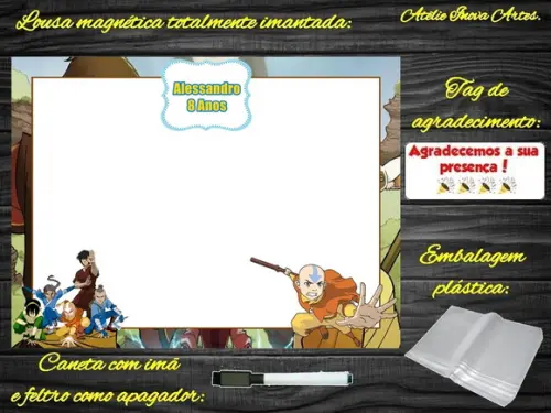 Lousa Magnética Avatar com Embalagem