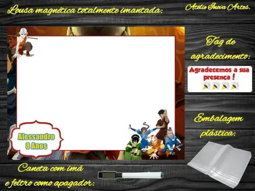 Lousa Magnética Avatar com Embalagem