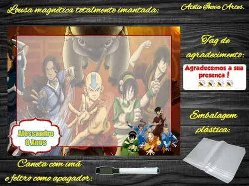Lousa Magnética Avatar com Embalagem