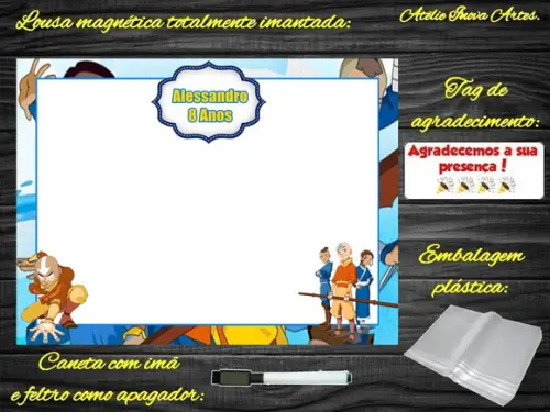Lousa Magnética Avatar com Embalagem