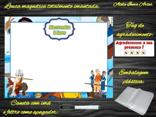 Lousa Magnética Avatar com Embalagem