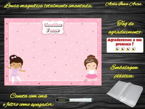 Lousa Magnética Bailarina com Embalagem