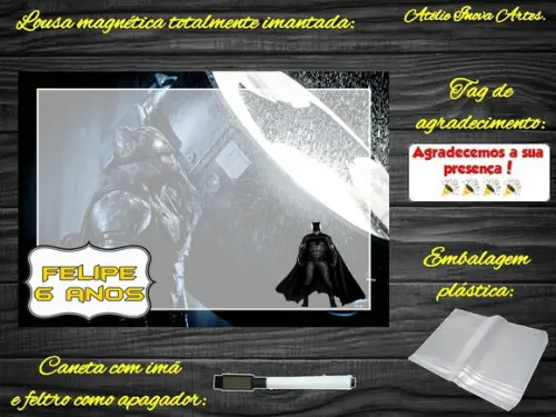 Lousa Magnética Batman com Embalagem