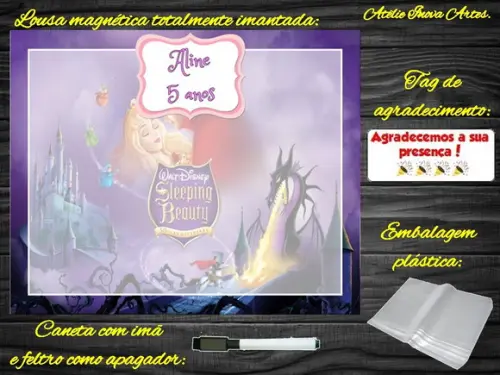 Lousa Magnética Bela Adormecida com Embalagem