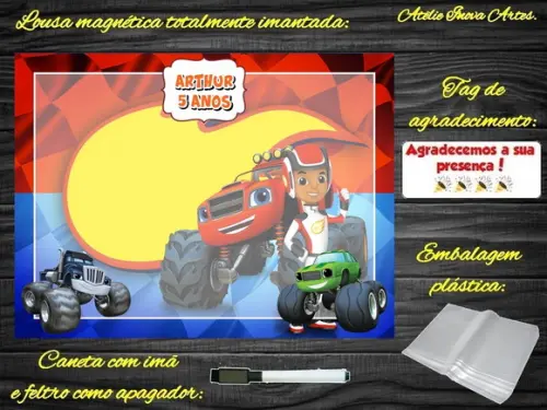 Lousa Magnética Blaze com Embalagem
