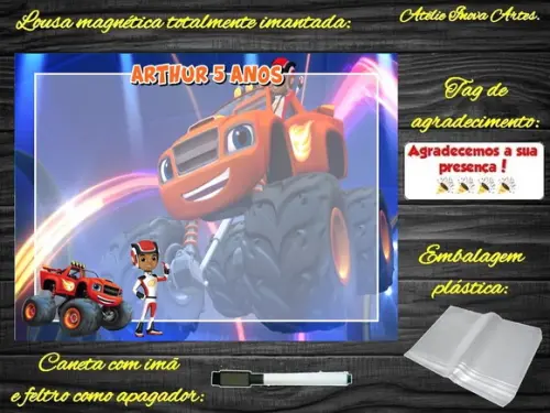 Lousa Magnética Blaze com Embalagem