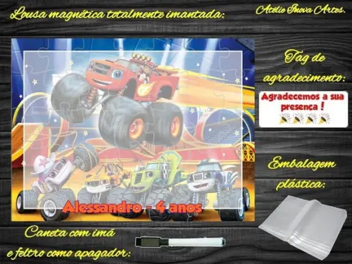 Lousa Magnética Blaze com Embalagem
