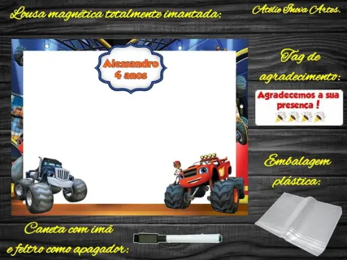 Lousa Magnética Blaze com Embalagem