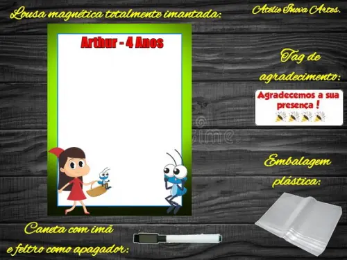 Lousa Magnética Bob Zoom com Embalagem
