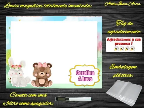 Lousa Magnética Bosque Encantado com Embalagem