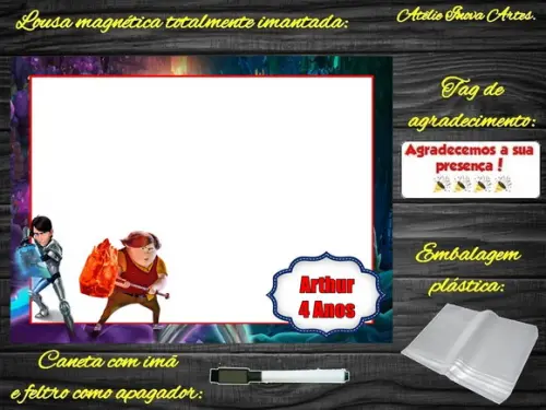 Lousa Magnética Caçadores de Trolls com Embalagem