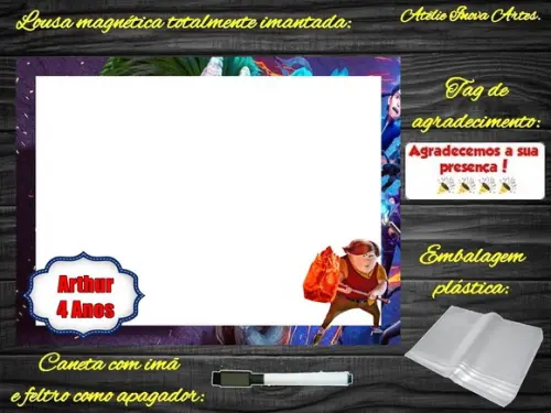 Lousa Magnética Caçadores de Trolls com Embalagem