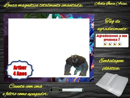 Lousa Magnética Caçadores de Trolls com Embalagem