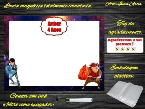 Lousa Magnética Caçadores de Trolls com Embalagem