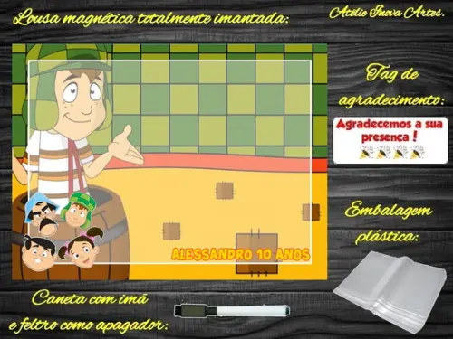 Lousa Magnética Chaves com Embalagem