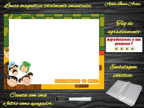 Lousa Magnética Chaves com Embalagem