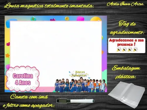 Lousa Magnética Chiquititas com Embalagem