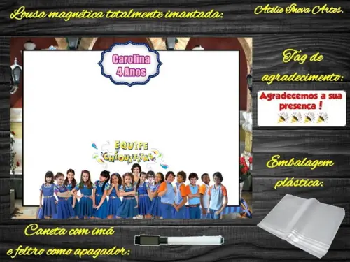Lousa Magnética Chiquititas com Embalagem
