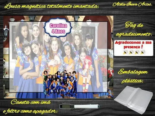 Lousa Magnética Chiquititas com Embalagem
