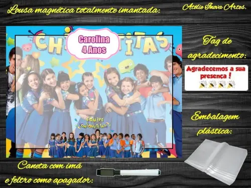 Lousa Magnética Chiquititas com Embalagem