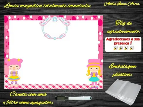 Lousa Magnética Circo com Embalagem