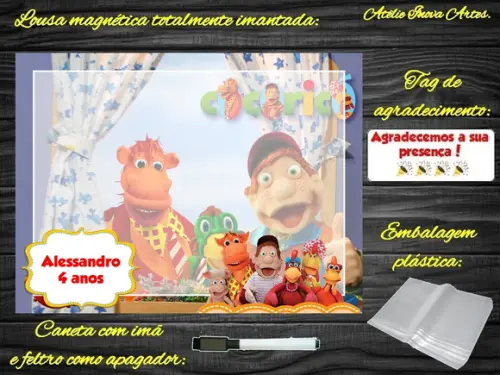 Lousa Magnética Cocoricó com Embalagem