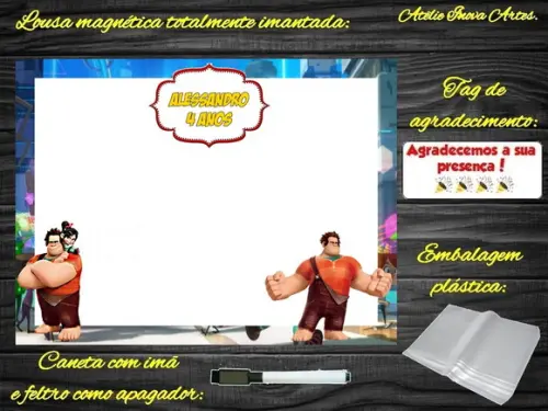 Lousa Magnética Detona Ralph com Embalagem