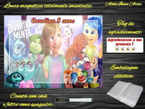 Lousa Magnética Divertidamente com Embalagem