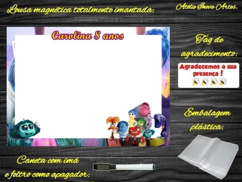 Lousa Magnética Divertidamente com Embalagem