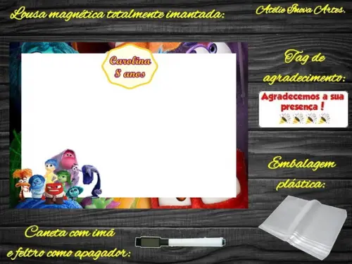 Lousa Magnética Divertidamente com Embalagem