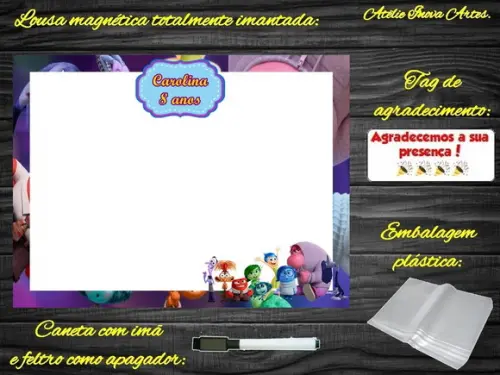 Lousa Magnética Divertidamente com Embalagem