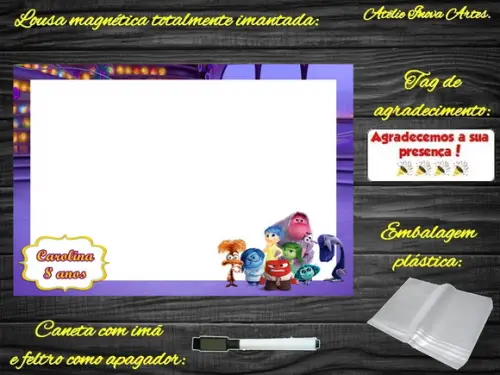 Lousa Magnética Divertidamente com Embalagem