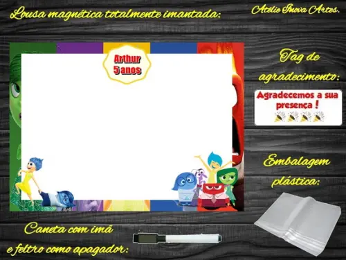 Lousa Magnética Divertidamente com Embalagem